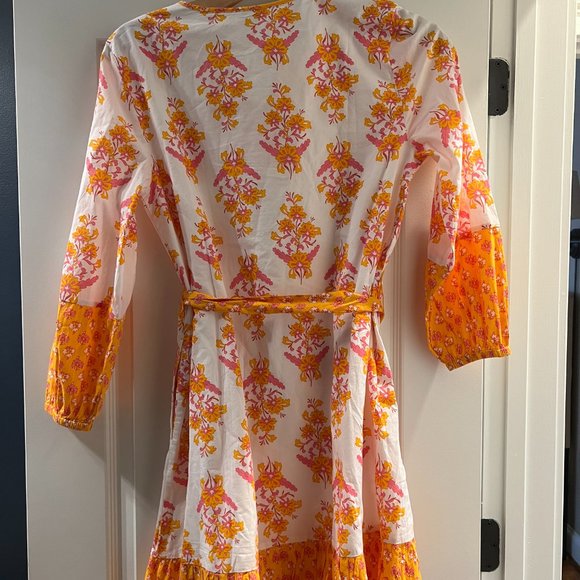 JCrew Long-sleeve block-print mini dress - Picture 3 of 4